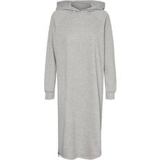 Femme - Long Pulls Noisy May Long Sweat Dress - Light Grey Melange