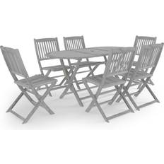 vidaXL 3057874 Patio Dining Set, 1 Table incl. 6 Chairs