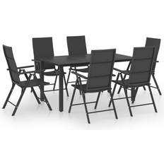 vidaXL 3060049 Set da pranzo per patio, 1 Tavolo incluso 6 Sedie