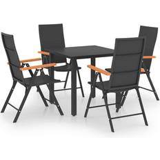 Pliable Ensembles repas de patio vidaXL 3060071 Ensemble repas de patio, 1 Table incluse 4 Chaises