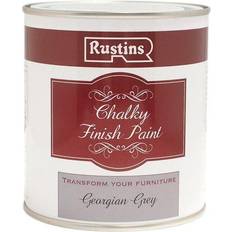 Rustins Quick Dry Chalky Finish Wood Paint Grey 0.25L