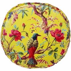 Round Cushion Covers Riva Home Paoletti Paradise Cushion Cover Yellow (50x50cm)