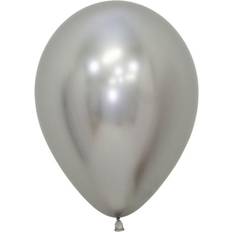 Latex Ballons Reflex Silver 50-pack