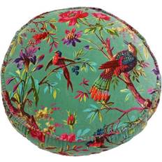 Round Cushion Covers Riva Home Paoletti Paradise Cushion Cover Green (50x50cm)