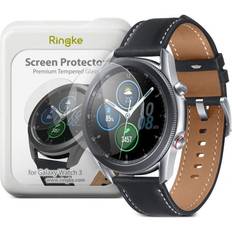 Ringke Invisible Defender ID Glass Screen Protector for Galaxy Watch 3 45mm 4-Pack