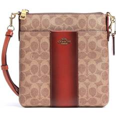 Coach Detachable Shoulder Strap Messenger Bags Coach Messenger Crossbody - Brass/Tan/Rust