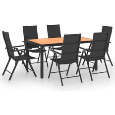 vidaXL 3060055 Set da pranzo per patio, 1 Tavolo incluso 6 Sedie