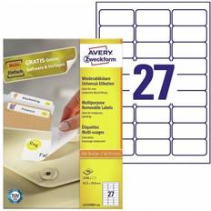 A4 papir 100 avery Avery Removable Universal Labels A4