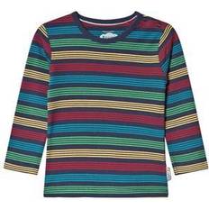 6-9M T-shirts Frugi Favorite Long Sleeve Tee - Tobermory Rainbow Stripe