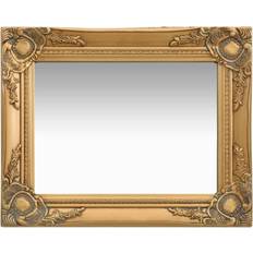 Noir - Rectangulaire Miroirs Muraux vidaXL Baroque Style Miroir Mural 50x40cm