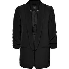 Élasthanne/Lycra/Spandex Blazers Only Blazer Femme Taille 3/4 Life Noir