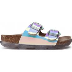 Kunstleer Pantoffels Superfit Korkis Wave Irisierend Sandalen - Purper/Blauw/Bruin