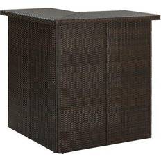 Rattan Dining Tables vidaXL - Dining Table 19.7x39.4"