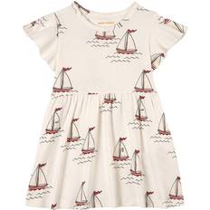 Mini Rodini Sailing Boats Dress - White