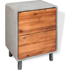 Concrete Bedside Tables vidaXL Nightstand Bedside Table 30x40cm