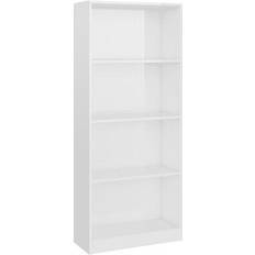 Gris Étagères à livres vidaXL High Gloss Étagère à livres 142cm