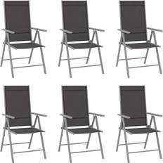 Aluminium Chaises de Jardin vidaXL 312183 6-pack Chaise de jardin pour repas