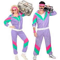 Adult The 1980's Purple Shell Suit