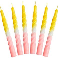 Orange Candles & Accessories Kunstindustrien Twist Candle 21cm 6pcs