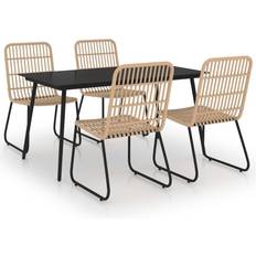 vidaXL 3060233 Patio Dining Set, 1 Table incl. 4 Chairs