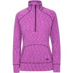 Trespass Moxie Women's Half Zip Long Sleeve Top - Purple Orchid Marl