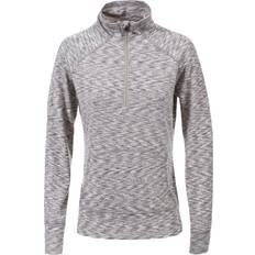 Trespass Moxie Women's Half Zip Long Sleeve Top - Cool Grey Marl