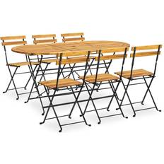 vidaXL 3058157 Juego de comedor de patio, 1 Mesa incl. 6 Sillas