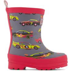 Grey Wellingtons Children's Shoes Hatley Cars Rain Boots - Khaki