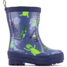 Textile Wellingtons Hatley Little Monsters Rain Boots - Navy