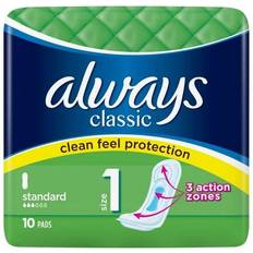 Always Mit Flügeln Menstruationsschutz Always Classic Standard Size 1 10 Stk