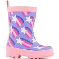 Shooting Stars Matte Rain Boots - Purple