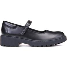 Mocassini Geox Girl's Casey Mary Jane - Black Leather