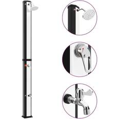 Outdoor Showers vidaXL Solar (92941) Black, Silver