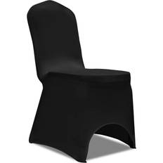 Poliéster Fundas de silla suelta vidaXL 274766 100-pack Funda de silla suelta Negro