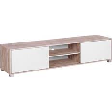 Gris Muebles de TV Beliani Lincoln Mueble de TV 180x41cm