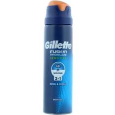 Gillette Fusion ProGlide Sensitive 2 in 1 Cool & Fresh Shaving Gel 170ml
