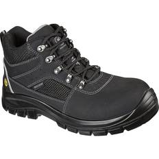 Skechers Textile Lace Boots Skechers Trophus Safety Boots - Black