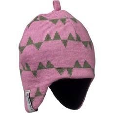 Bambino Berretti Isbjörn of Sweden Eaglet Knitted Flap Cap Pink Unisex Rosa