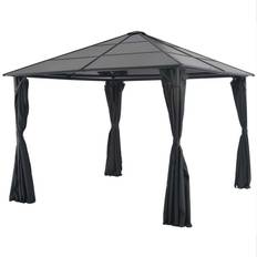 Gazebo aluminium vidaXL Gazebo with Curtain 44640 3x3 m