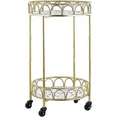 Oro Carritos Mesa Beliani Shafter Carrito Mesa 48x48cm