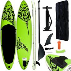 140.0 kg Ensembles SUP vidaXL Ensemble de Planche SUP Gonflable Planche à Rame Planche de Surf Kayak Extérieur Adultes Increvable et Résistant aux UV 305x76x15 Bleu