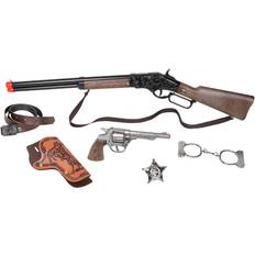 Metall Politileker Gonher Wild West Revolver & Rifle