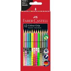 Faber-Castell Kleurpotloden Faber-Castell Colour Grip Pencil Wallet of 12