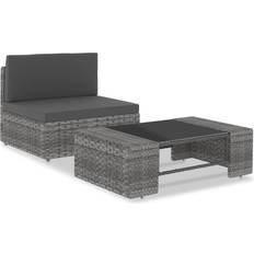 vidaXL 49522 Conjunto de Sala de Exterior, 1 Mesa incl. 1 Sofás