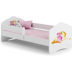 Madrasser Barnsängar Barnrum Kobi Girl with Wings Fala Cot with Mattress & Protective Edge 70x140cm