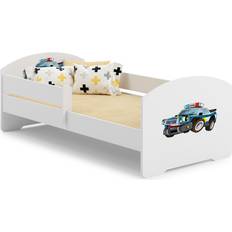 Kobi Close Cot With Mattress And Protective Edge Police 55.1x27.6"