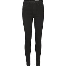 Noisy May Callie High Waist Skinny Fit Jeans - Black