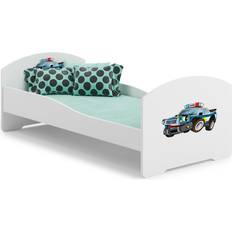 Kobi Close Cot With Mattress Police 160x80cm