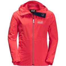 Reflectors Shell Outerwear Jack Wolfskin Kid's JWP Shell - Tulip Red