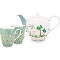 Porcelaine Théières PiP Studio Jolie Large Flowers Tea Set Théière 3pcs